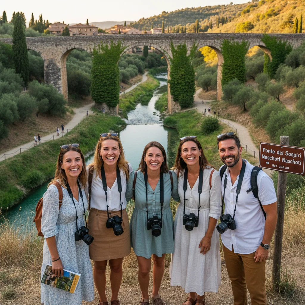 Family enjoying a less crowded local attraction, finding hidden gems during their trip.