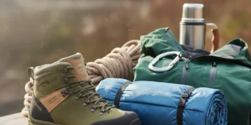 Collection of meticulously maintained outdoor gear for longevity