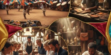 Vibrant collage of authentic cultural and entertainment experiences